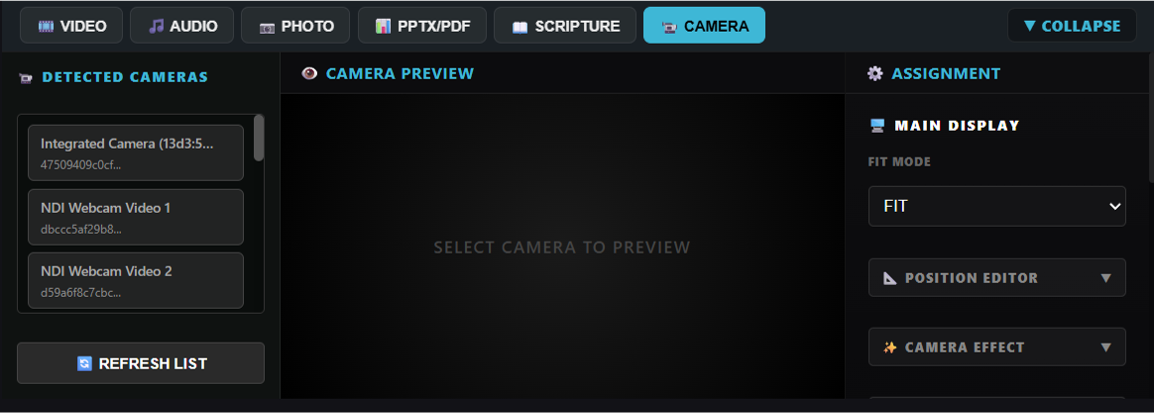ShowLyrics camera library