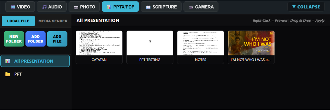 ShowLyrics PPT PDF library